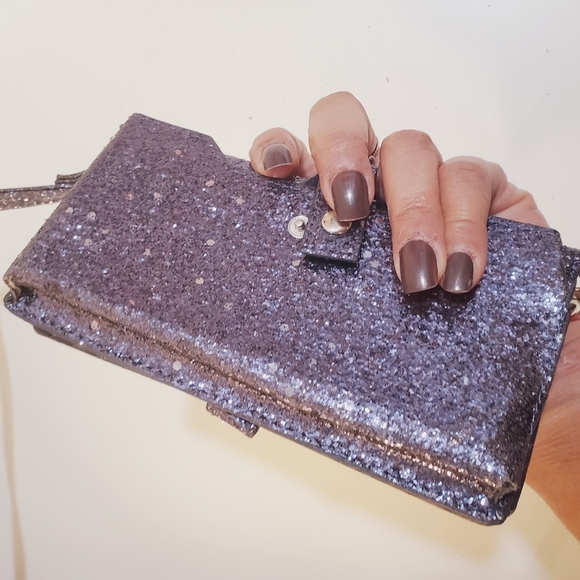 ADRIENNE VITTADINI glitter wallet with strap - Picture 10 of 11